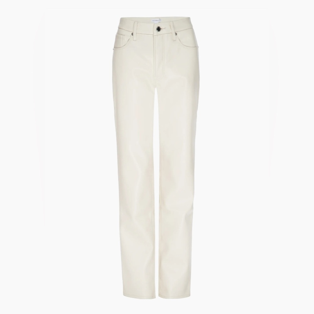 Good American Better Than Leather Good Icon Straight-Leg Pants